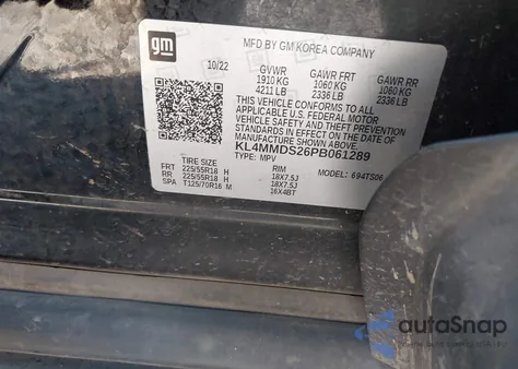 2023 Buick Encore Gx Select Fwd z USA, uszkodzony, nr VIN KL4MMDS26PB061289